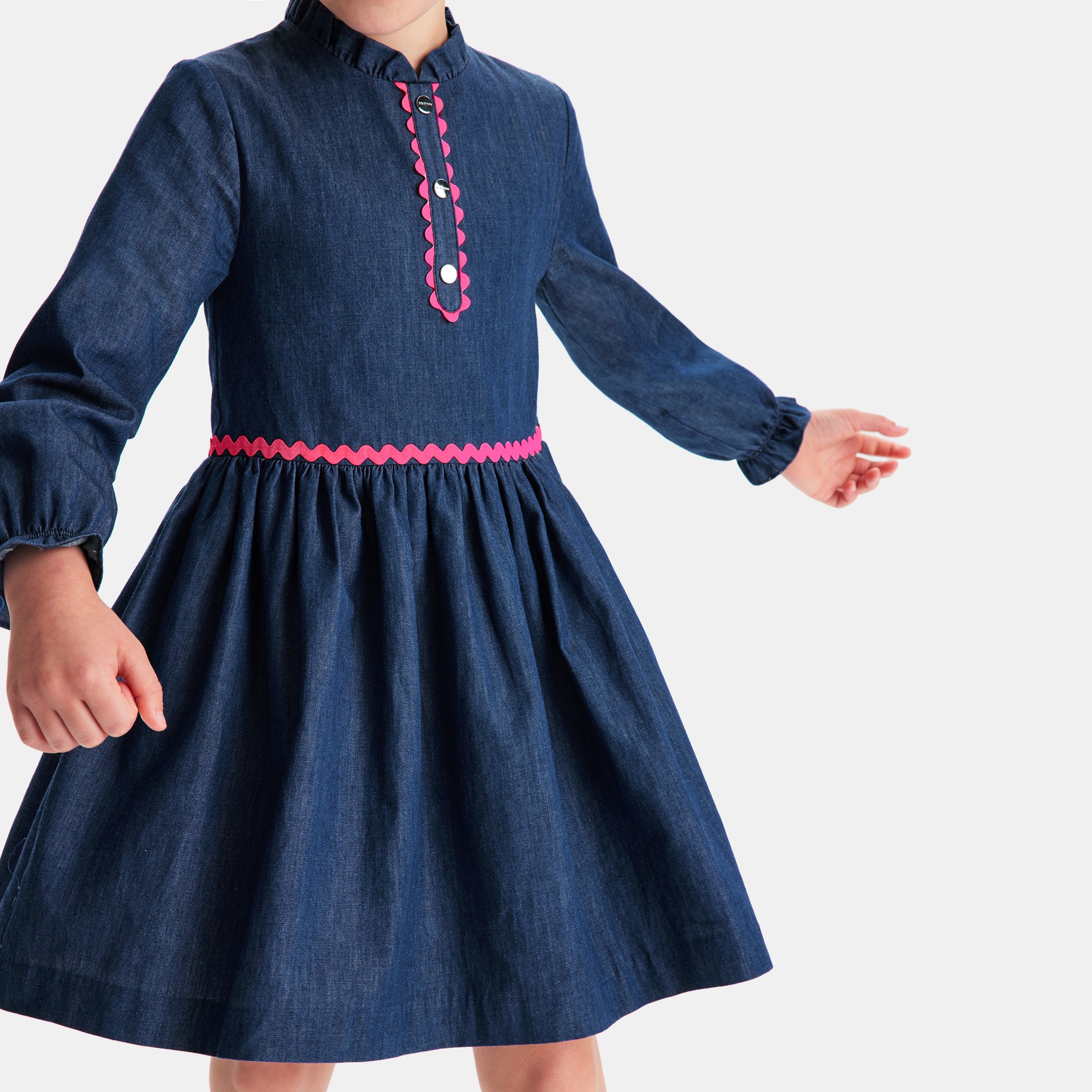 13 QTY / BLEU DENIM PAP ROBE MORGANE