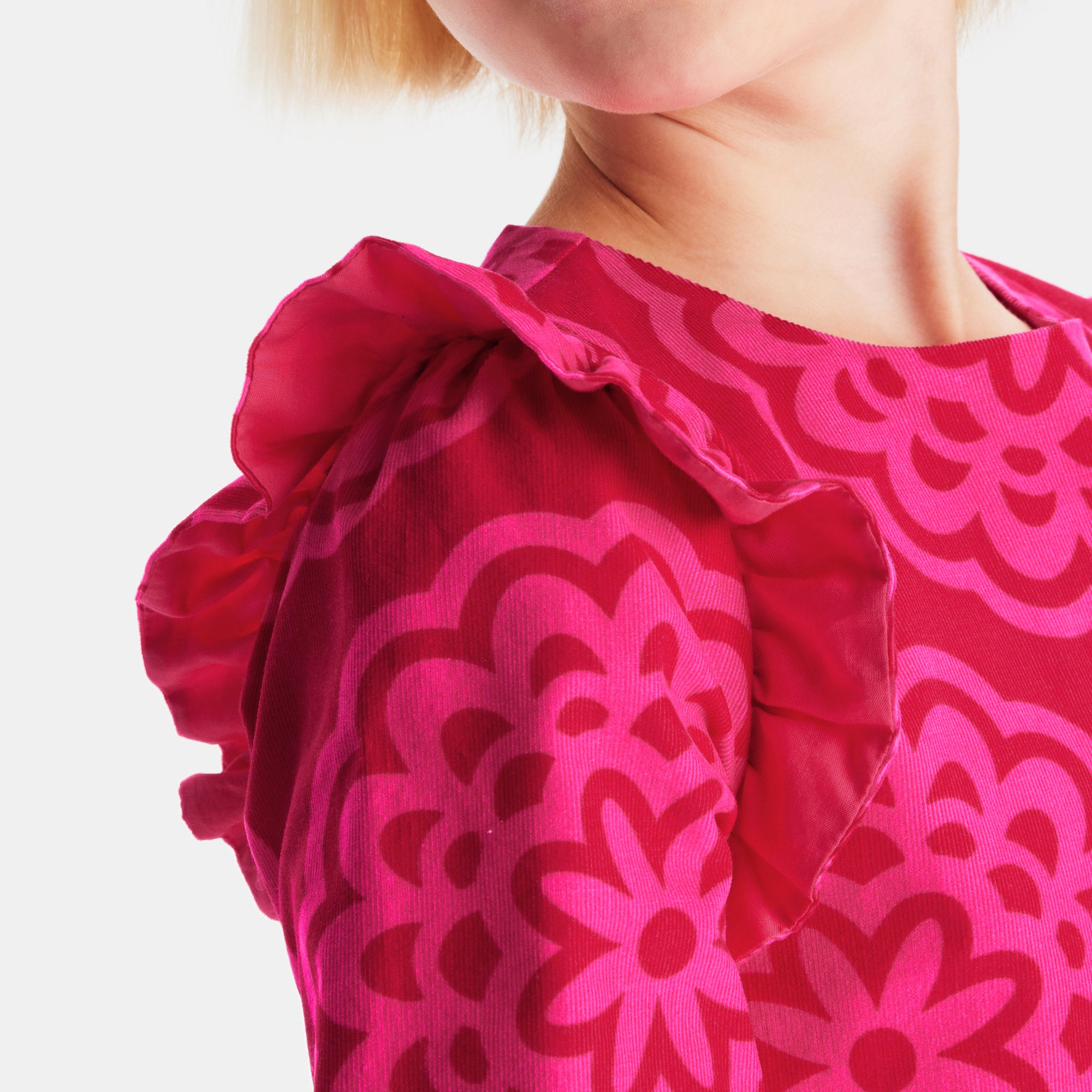 1223 QTY / ROSE/MULTICO PAP ROBE MONICA