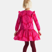 1223 QTY / ROSE/MULTICO PAP ROBE MONICA