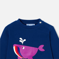 5 QTY / BLEU FONCE PAP SWEAT MODERNE