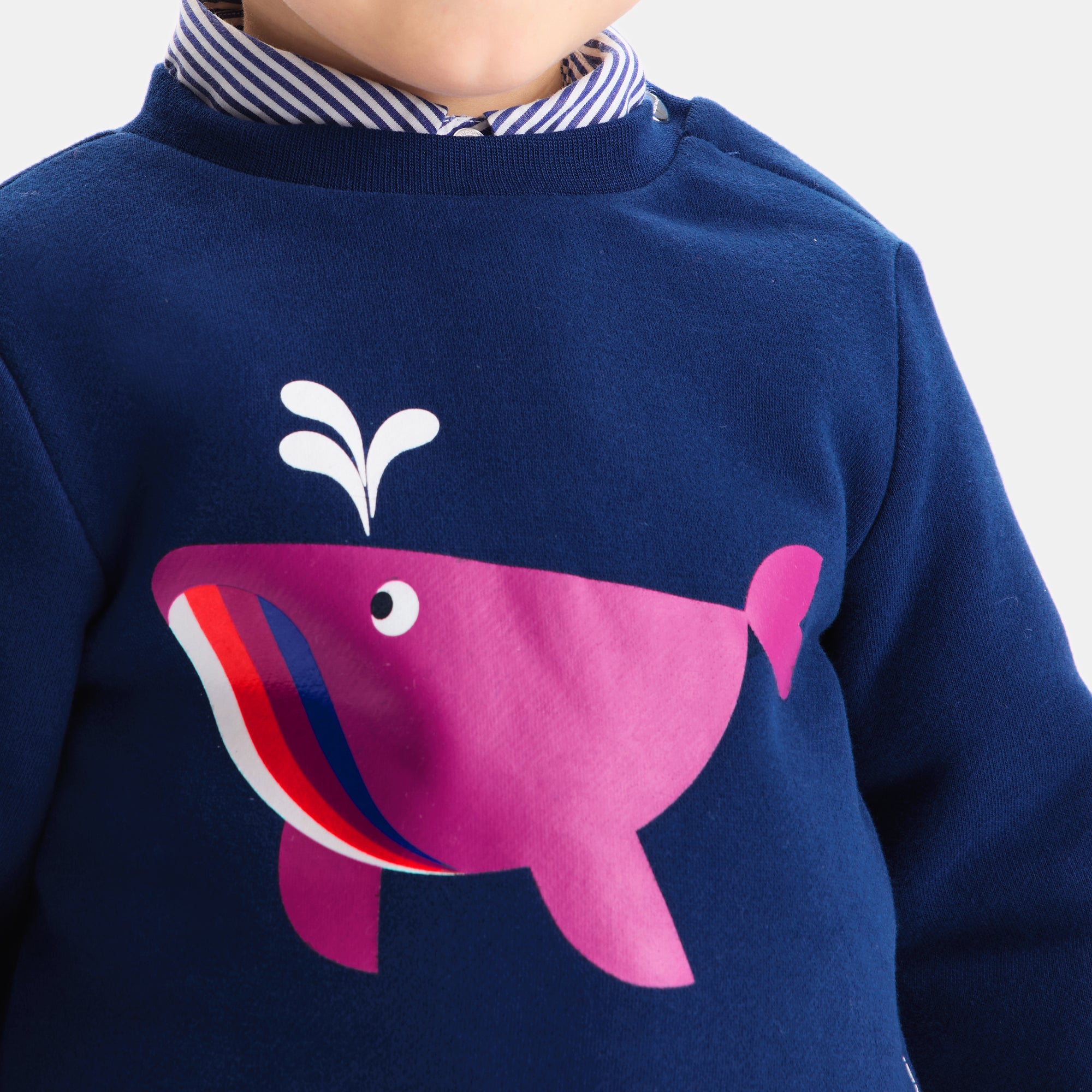 5 QTY / BLEU FONCE PAP SWEAT MODERNE