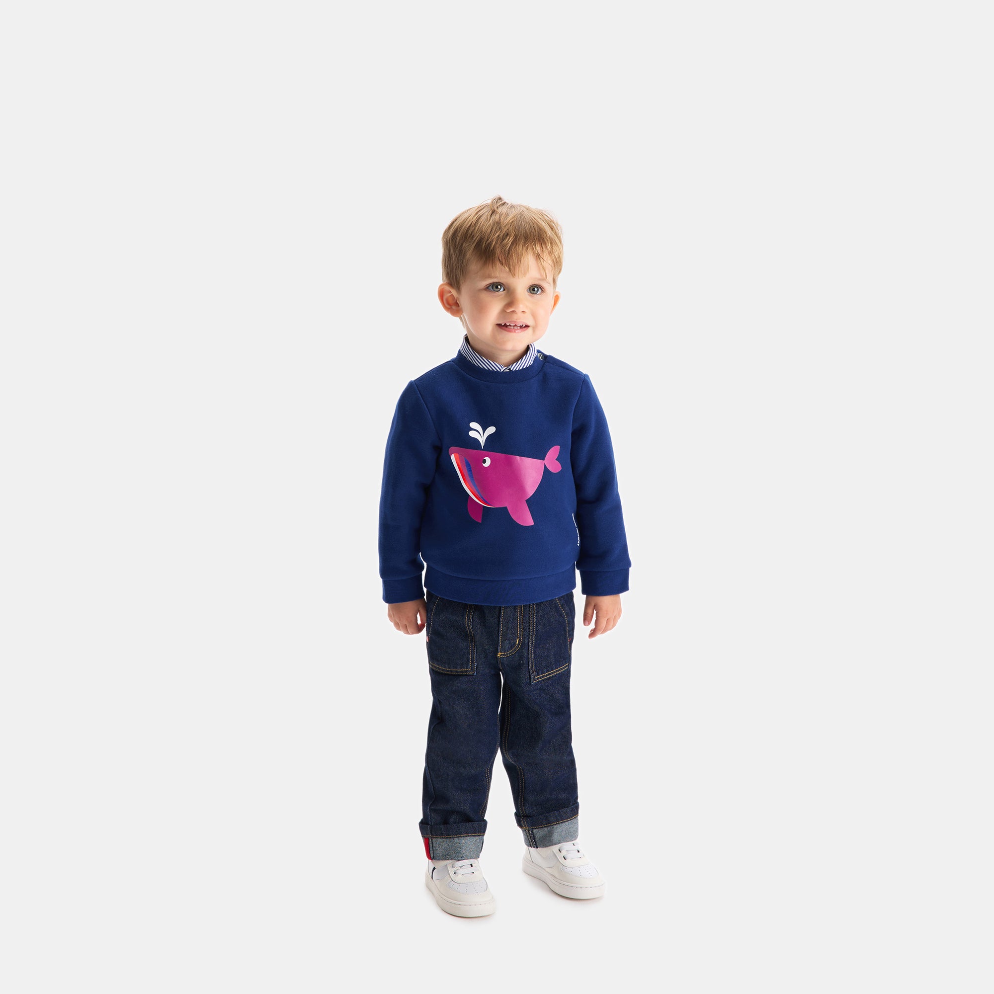 5 QTY / BLEU FONCE PAP SWEAT MODERNE