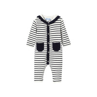 0 QTY / MARINE/BLANC PAP COMBINAISON/ BLOOMER MAGNE