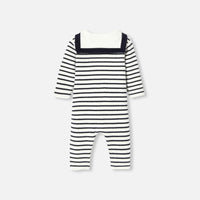 0 QTY / MARINE/BLANC PAP COMBINAISON/ BLOOMER MAGNE