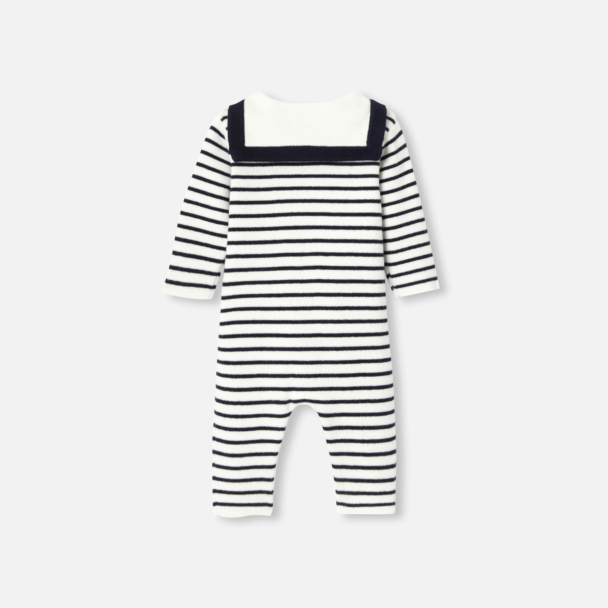 0 QTY / MARINE/BLANC PAP COMBINAISON/ BLOOMER MAGNE