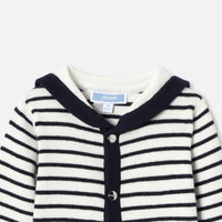 0 QTY / MARINE/BLANC PAP COMBINAISON/ BLOOMER MAGNE