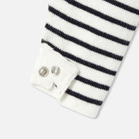 0 QTY / MARINE/BLANC PAP COMBINAISON/ BLOOMER MAGNE