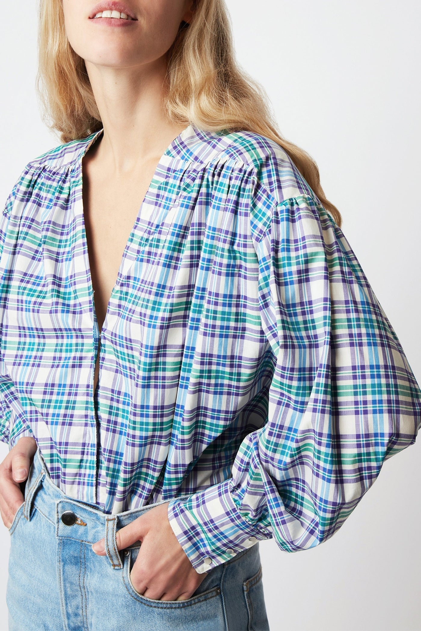 Blouse Jim Western - Blue