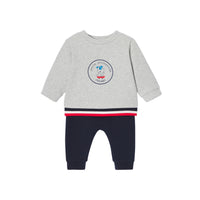 170 QTY / GRIS/MARINE PAP ENSEMBLE MONGE