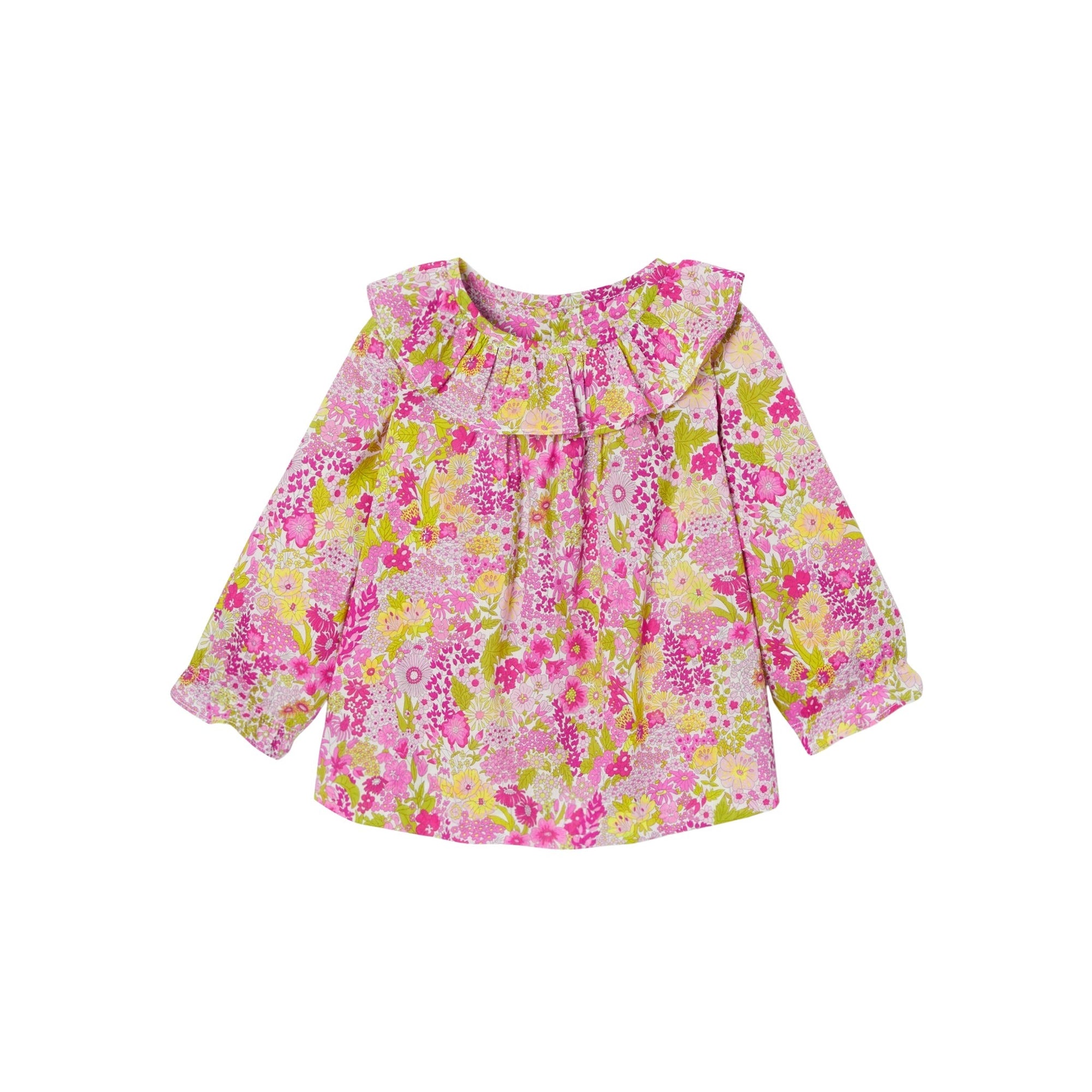 0 QTY / BLANC/MULTICO PAP TUNIQUE / BLOUSE MARCELETTE