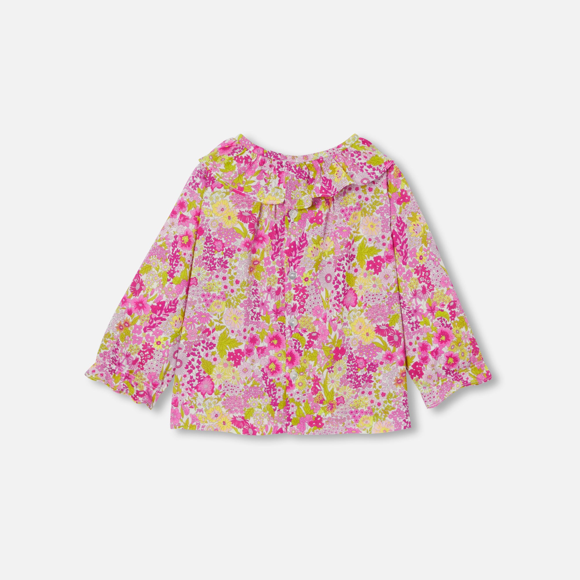 0 QTY / BLANC/MULTICO PAP TUNIQUE / BLOUSE MARCELETTE
