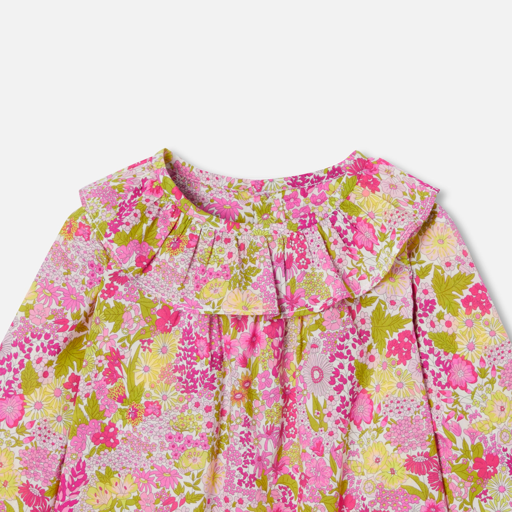 0 QTY / BLANC/MULTICO PAP TUNIQUE / BLOUSE MARCELETTE