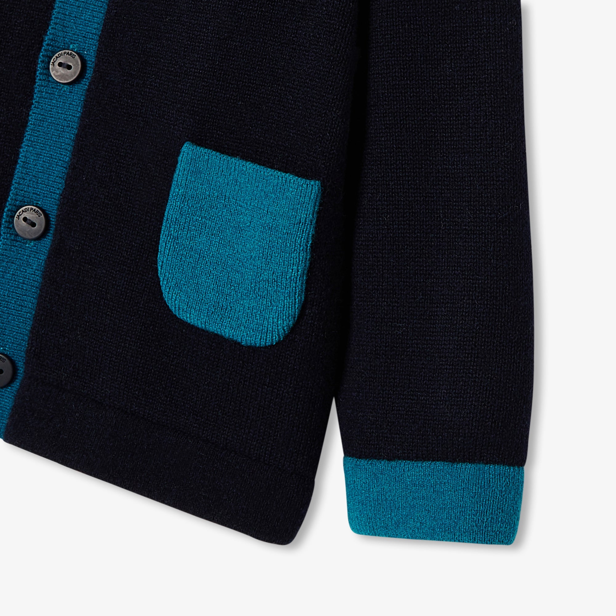 0 QTY / MARINE JACADI PAP GILET / CARDIGAN MOLETTE