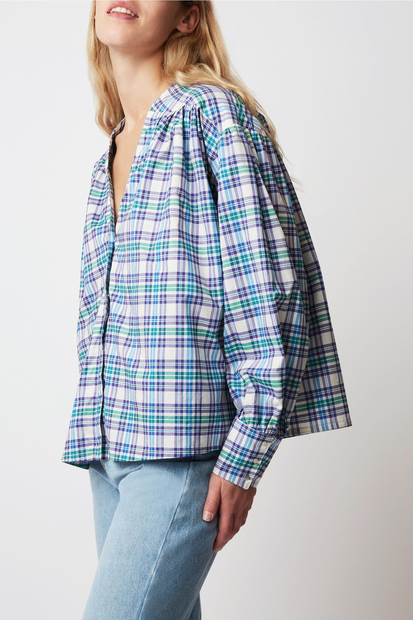 Blouse Jim Western - Blue