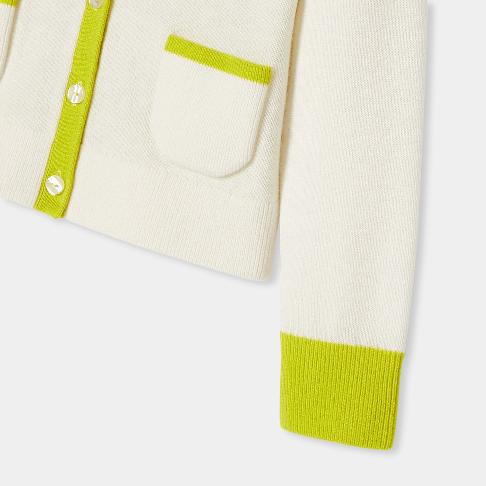 0 QTY / BLANC  PAP GILET / CARDIGAN MARIO