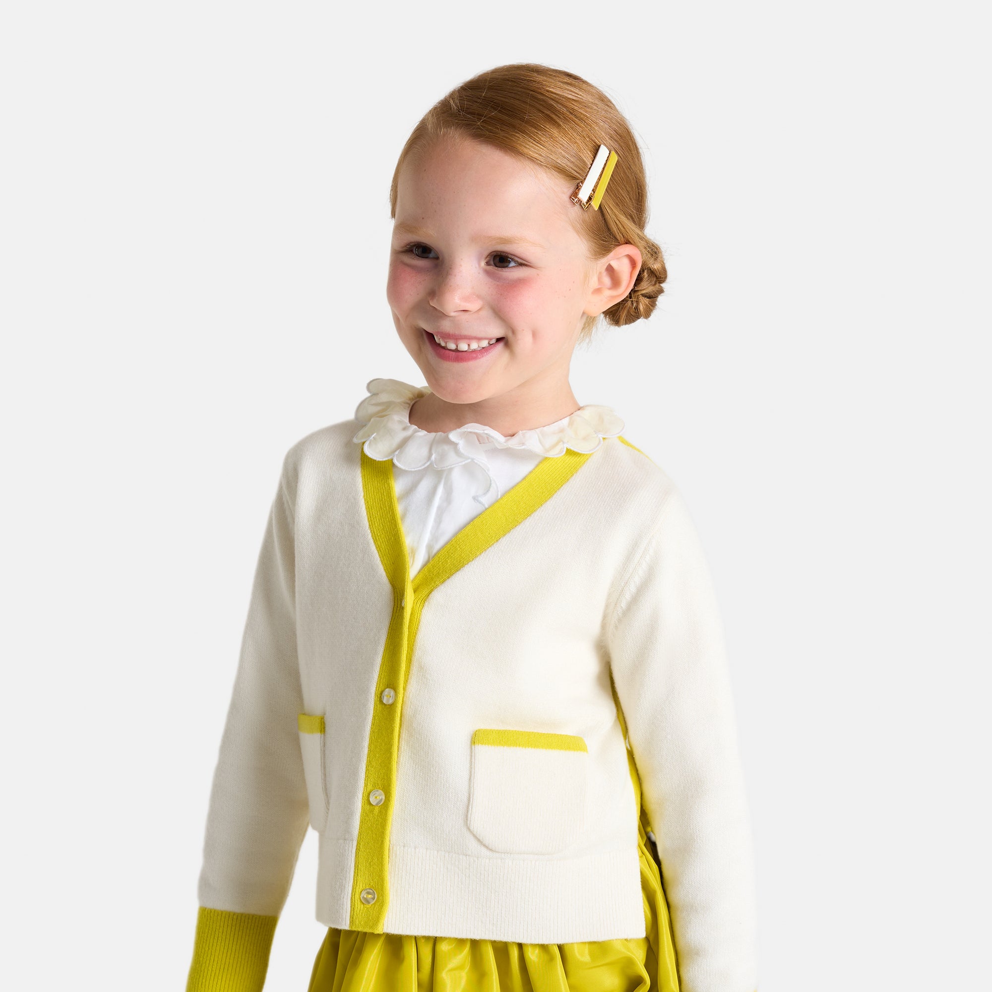 0 QTY / BLANC  PAP GILET / CARDIGAN MARIO
