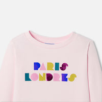 0 QTY / ROSE POUDRE  PAP SWEAT MONTDOUX
