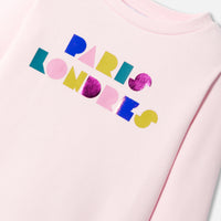 0 QTY / ROSE POUDRE  PAP SWEAT MONTDOUX