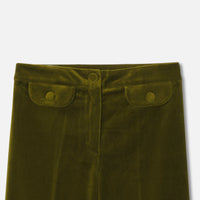 4 QTY / VERT OLIVE PAP PANTALON MACASSIE