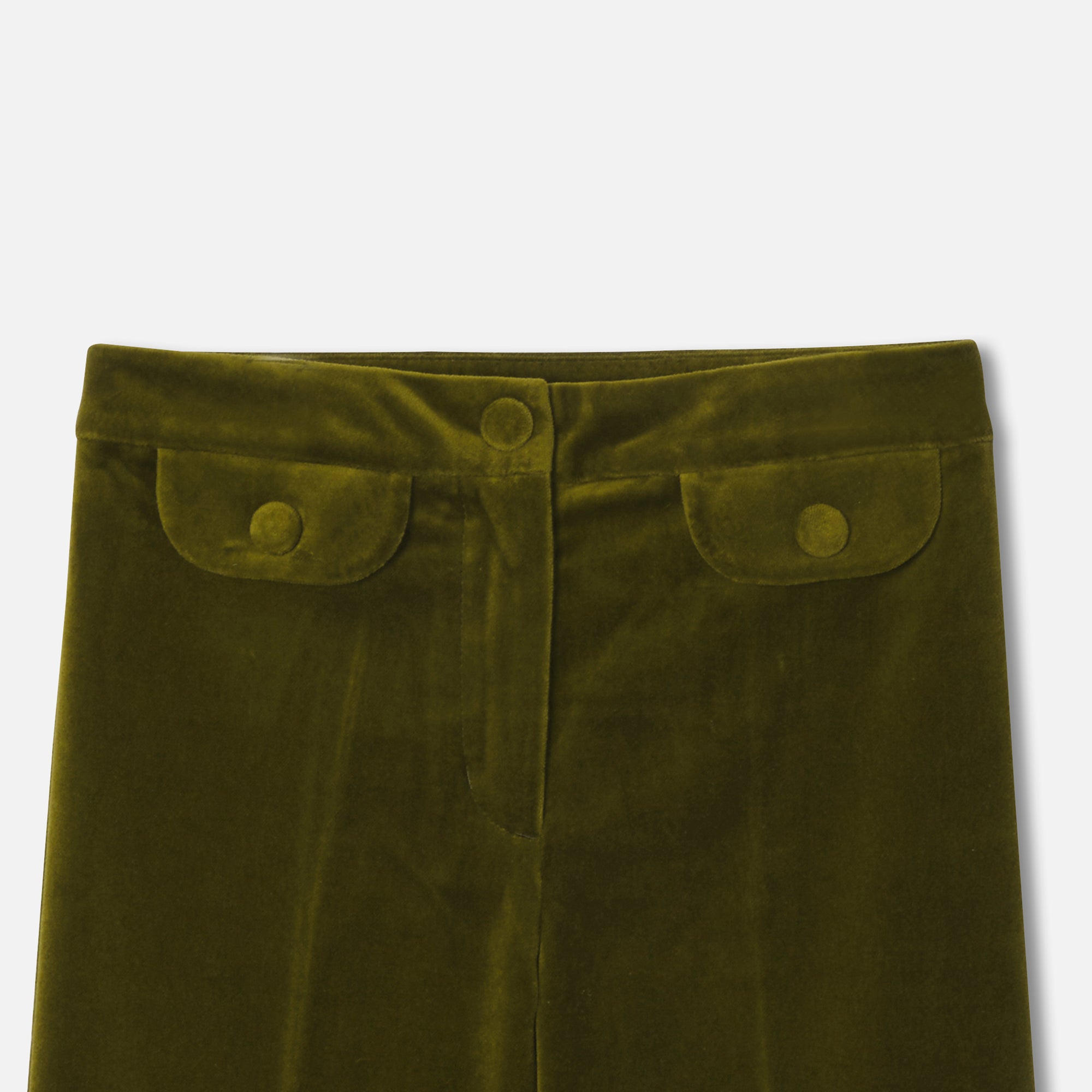 4 QTY / VERT OLIVE PAP PANTALON MACASSIE