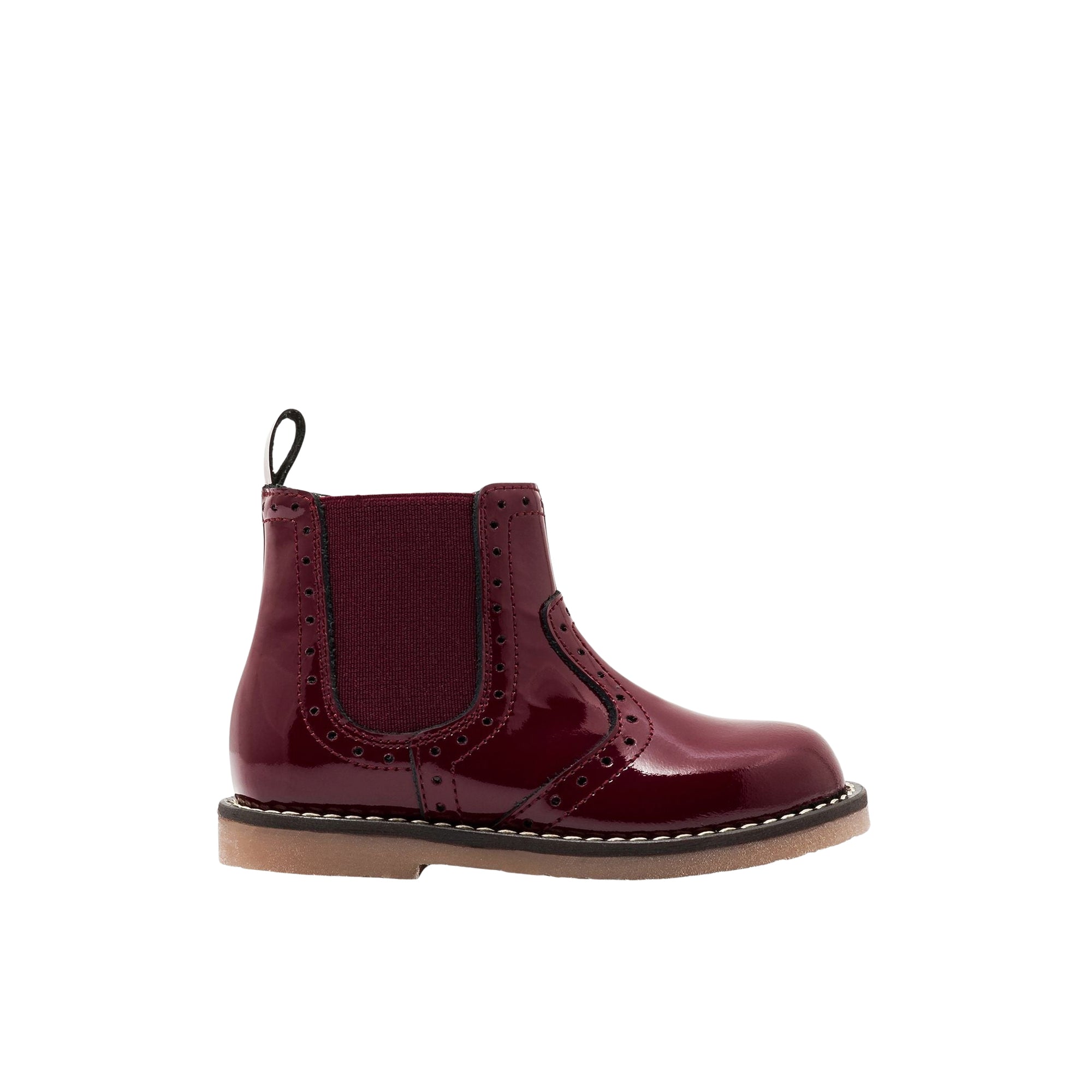 Diva leather ankle boots - Bordeaux