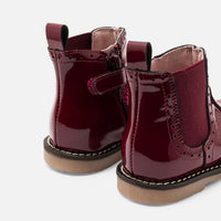 Diva leather ankle boots - Bordeaux