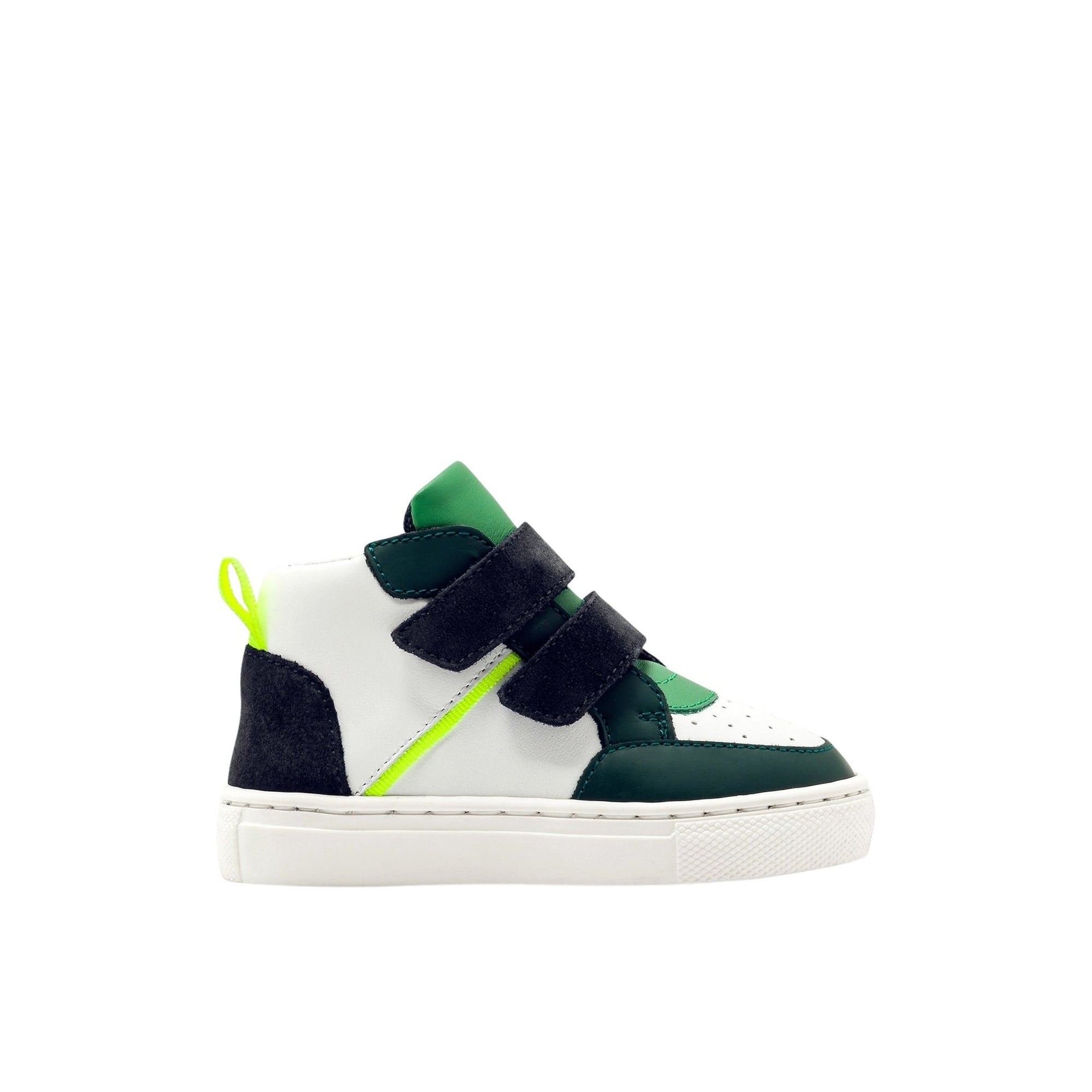 17 QTY / BLANC/VERT CHAUSSURES CUIR BARTHELEMY COL