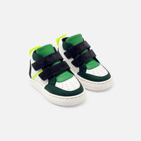 17 QTY / BLANC/VERT CHAUSSURES CUIR BARTHELEMY COL