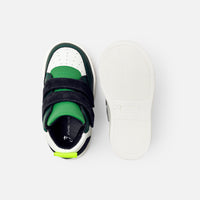 17 QTY / BLANC/VERT CHAUSSURES CUIR BARTHELEMY COL