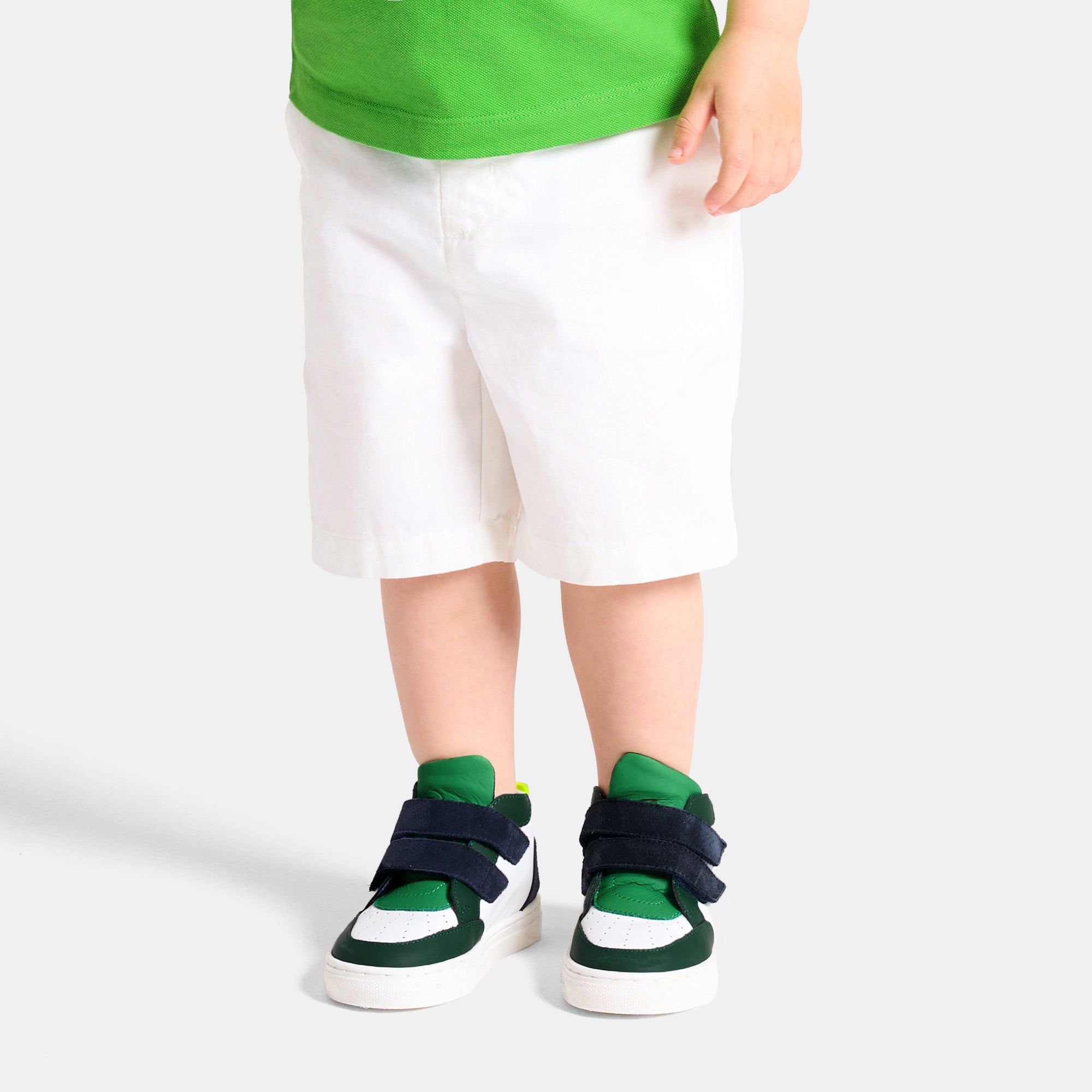 17 QTY / BLANC/VERT CHAUSSURES CUIR BARTHELEMY COL
