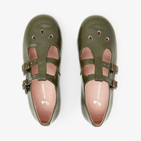 86 QTY / KAKI CHAUSSURES CUIR DHALIA