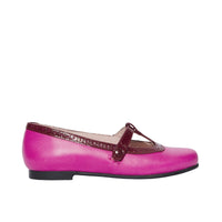 3 QTY / ROSE CHAUSSURES CUIR DIAMANT