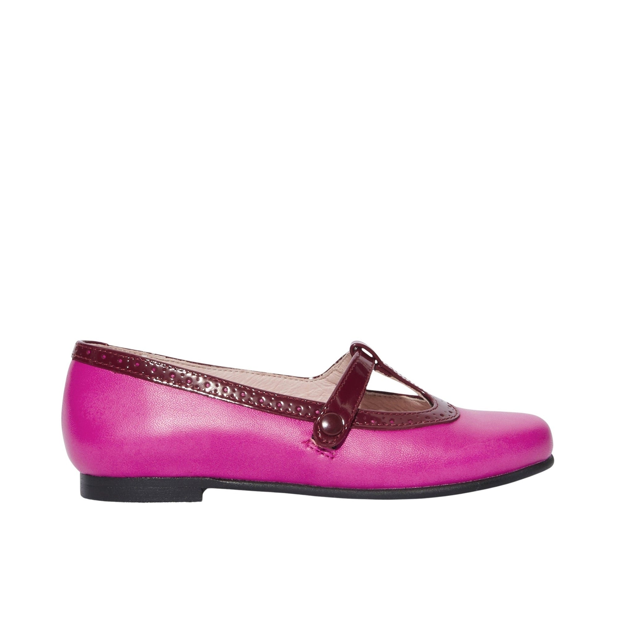 3 QTY / ROSE CHAUSSURES CUIR DIAMANT