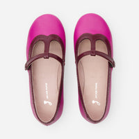 3 QTY / ROSE CHAUSSURES CUIR DIAMANT