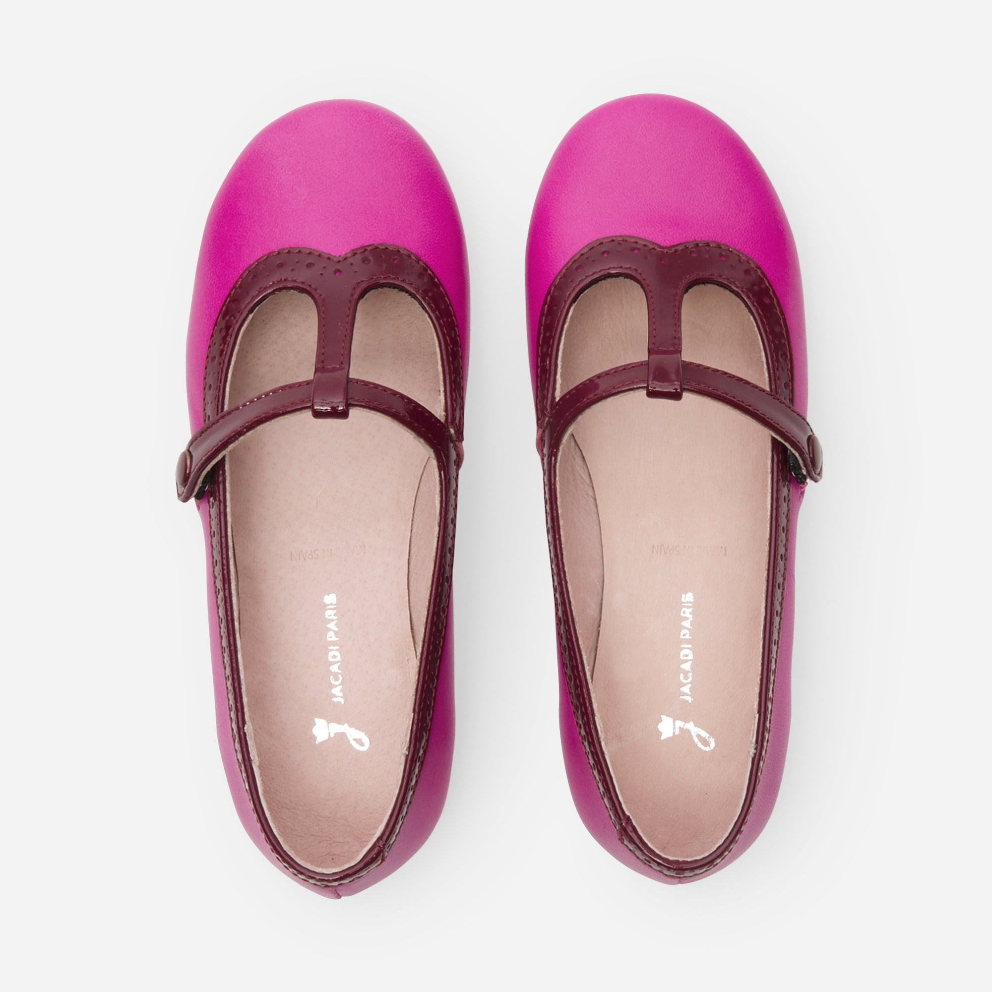 3 QTY / ROSE CHAUSSURES CUIR DIAMANT