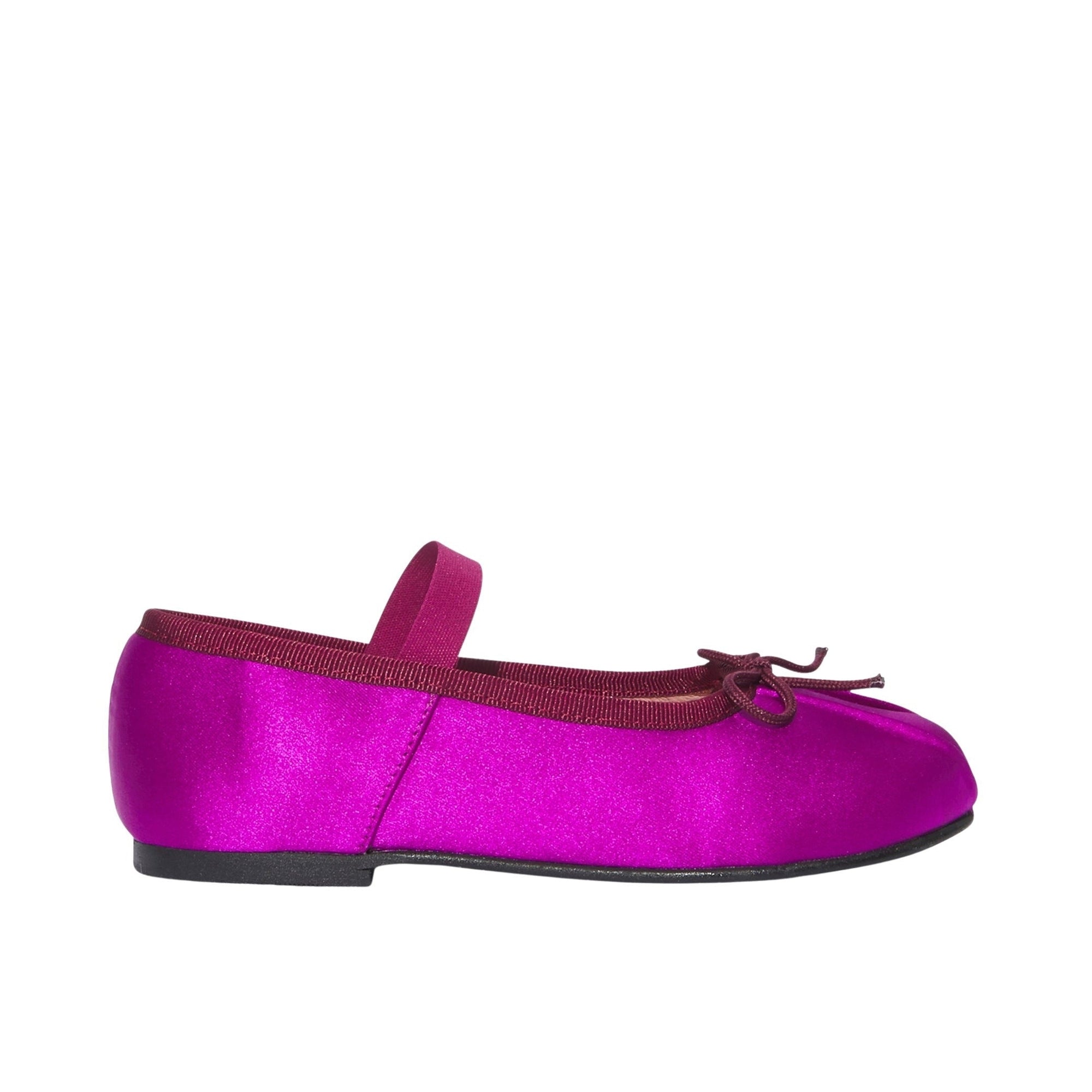 2 QTY / FUSCHIA CHAUSSURES CUIR DANSEUSE