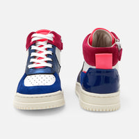 3 QTY / MARINE/BLANC CHAUSSURES CUIR DOMITILLE