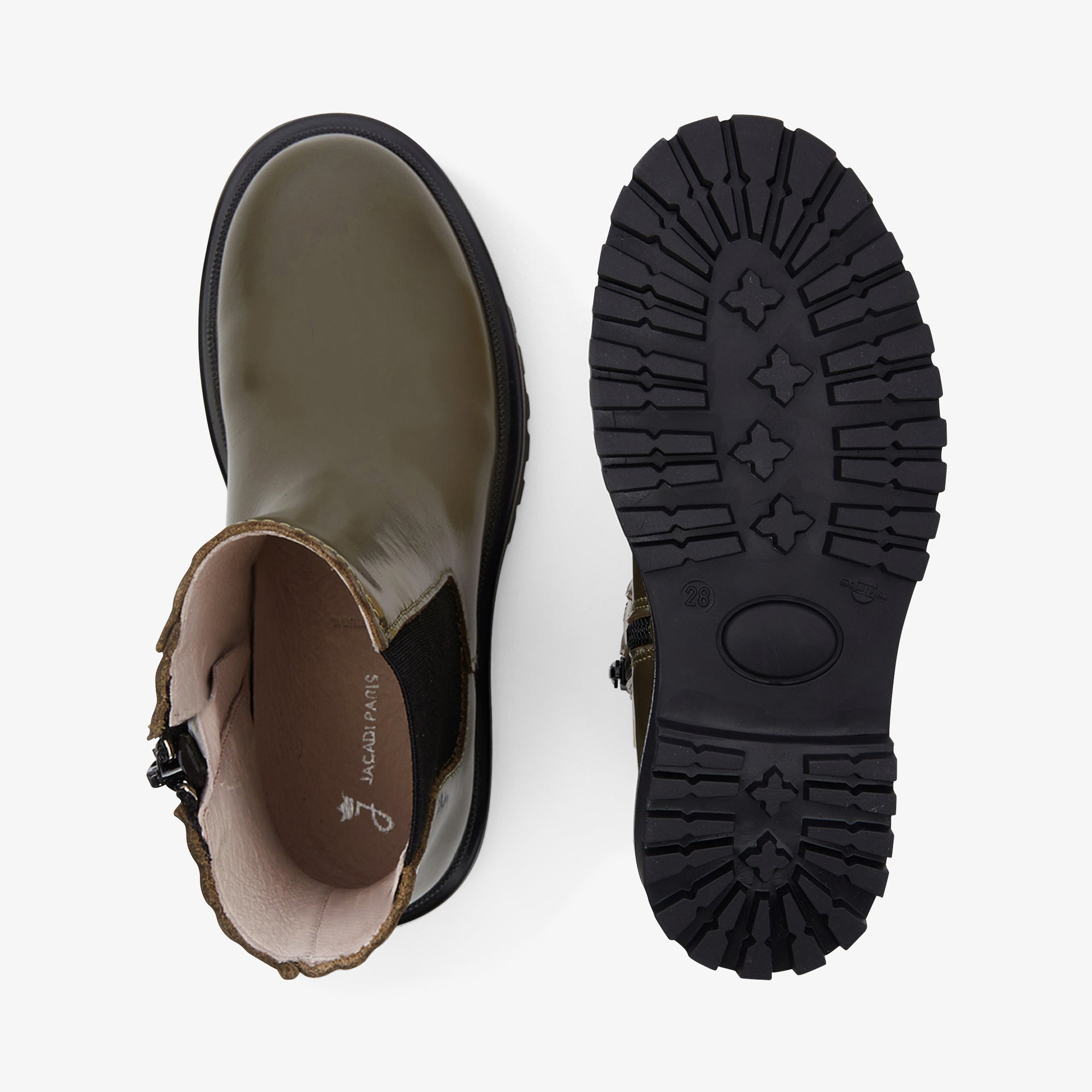 76 QTY / KAKI CHAUSSURES CUIR BRONX