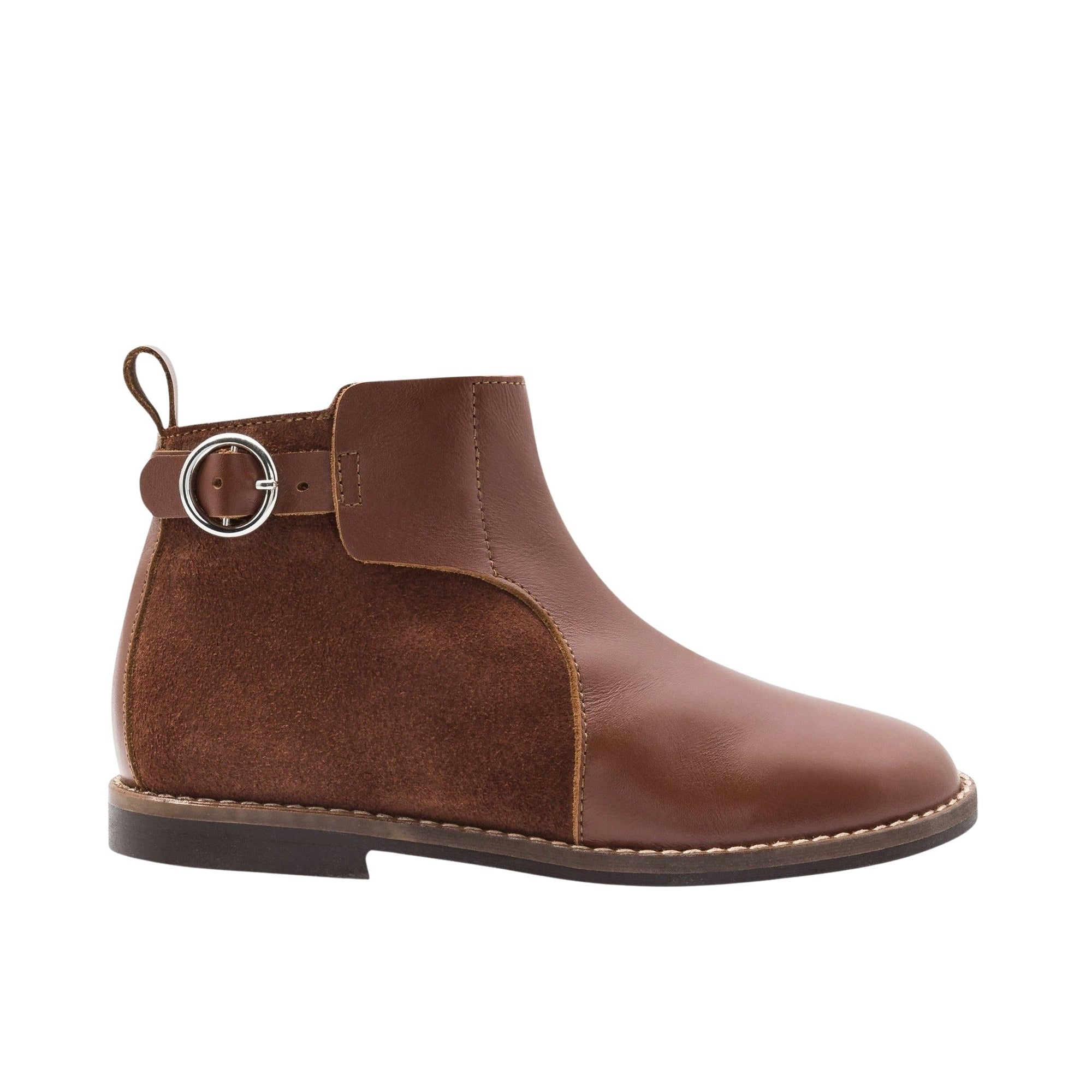 Tortilla leather ankle boots - Natural