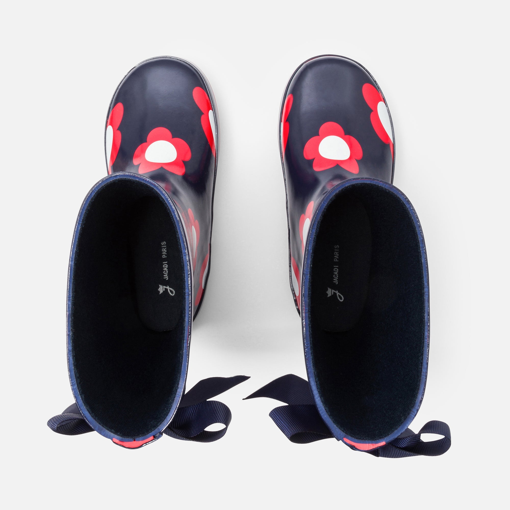 7 QTY / MARINE/ROUGE CHAUSSURES CUIR DITA