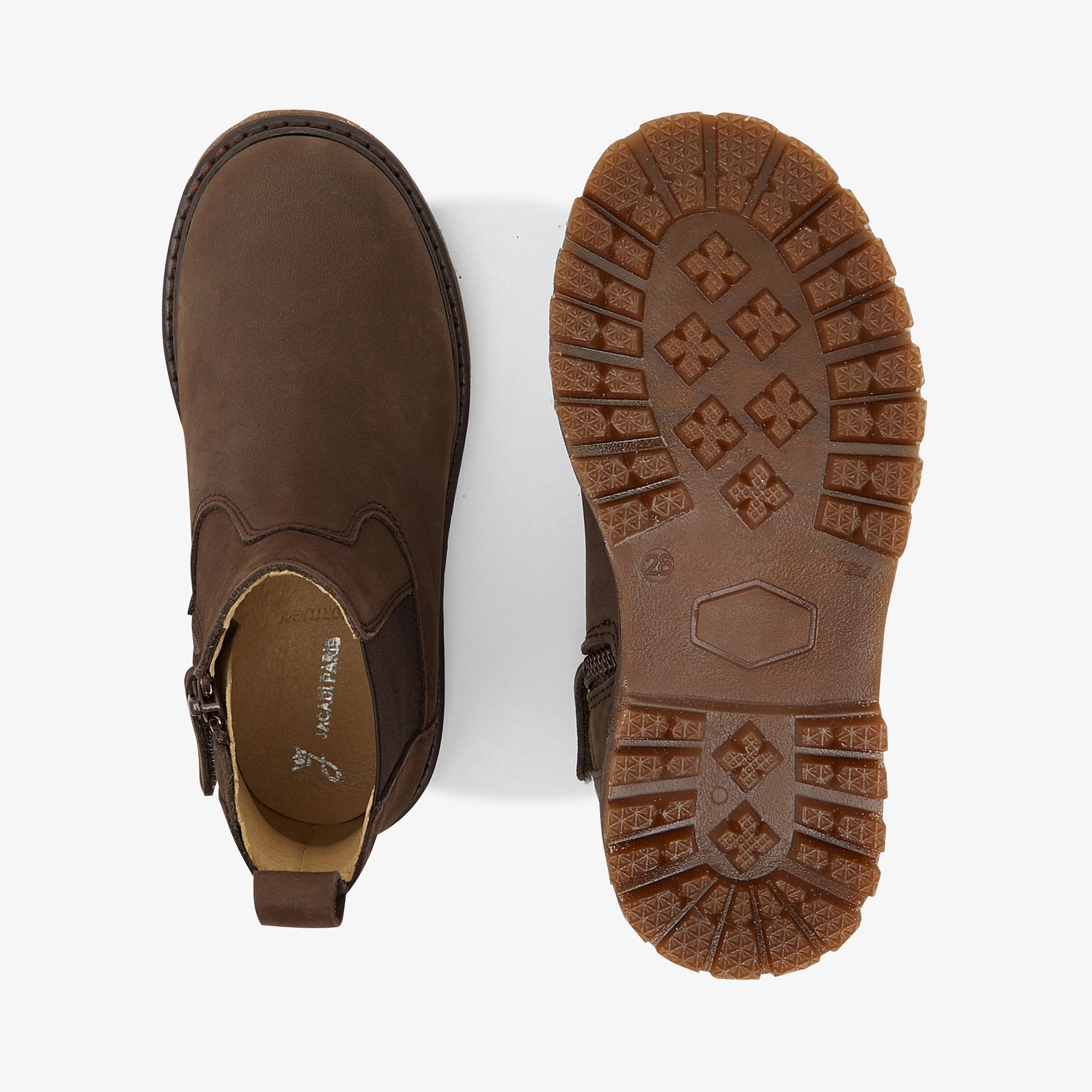 2 QTY / MARRON CHAUSSURES CUIR DIEGO
