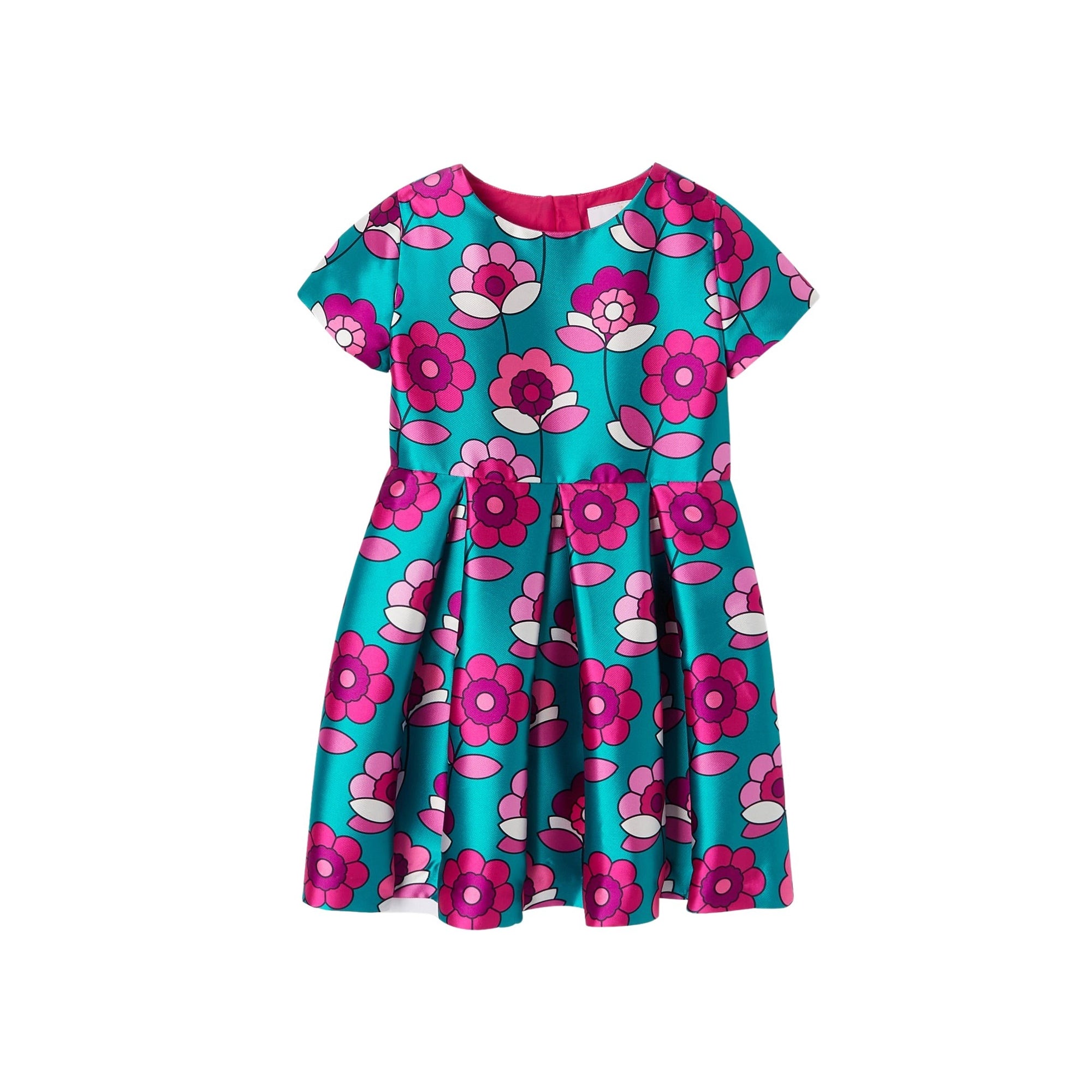 0 QTY / BLEU/MULTICO PAP ROBE MARGUERITA