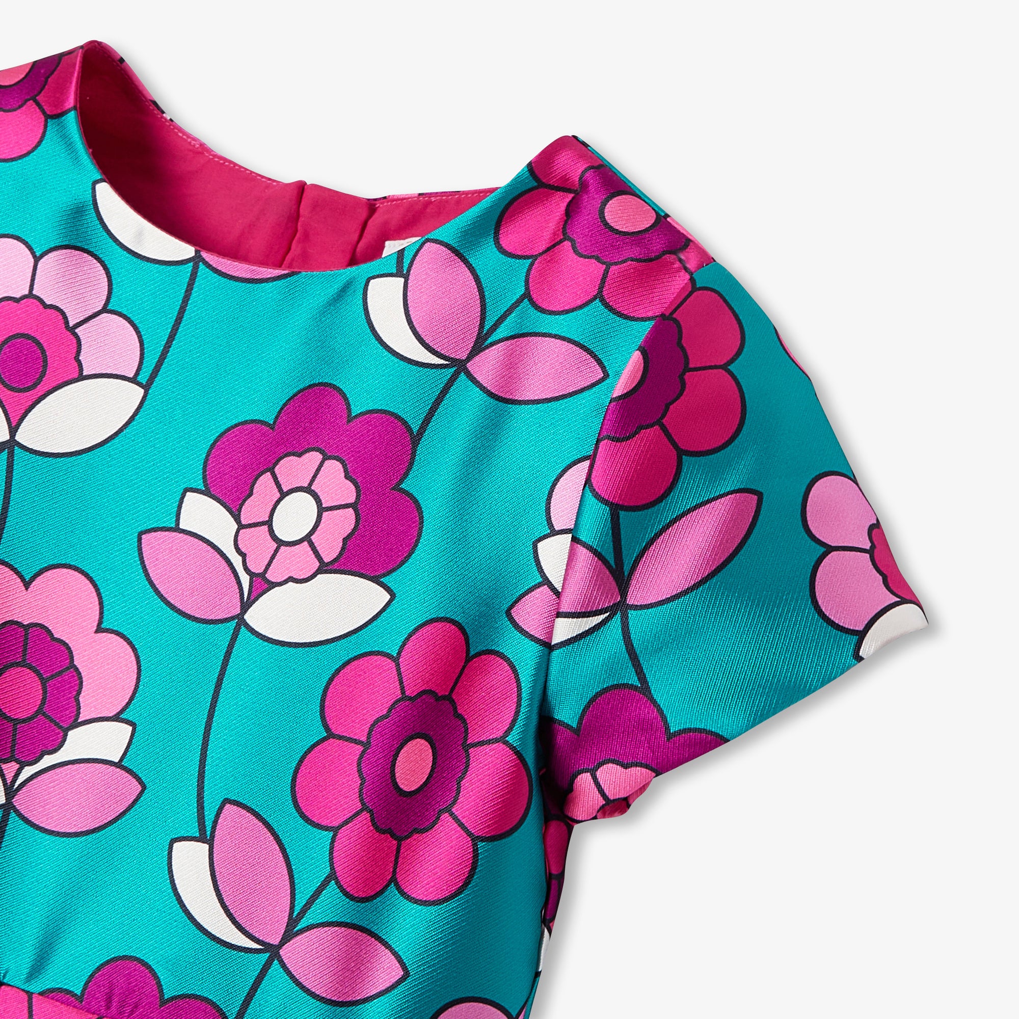 0 QTY / BLEU/MULTICO PAP ROBE MARGUERITA