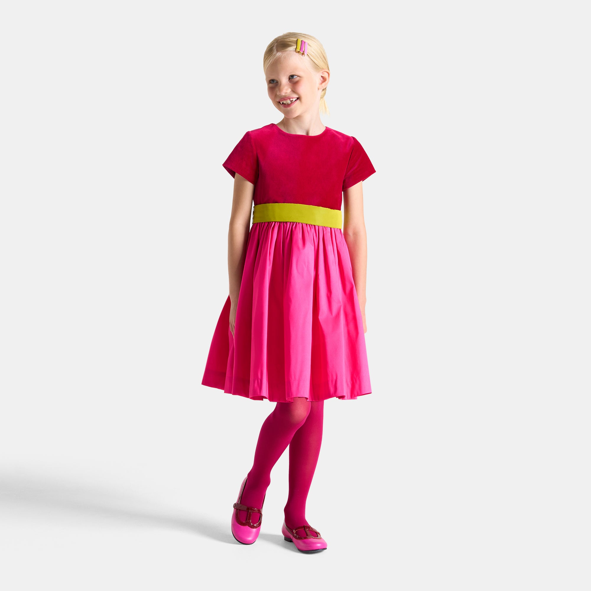 47 QTY / ROSE/MULTICO PAP ROBE MARYBELLE