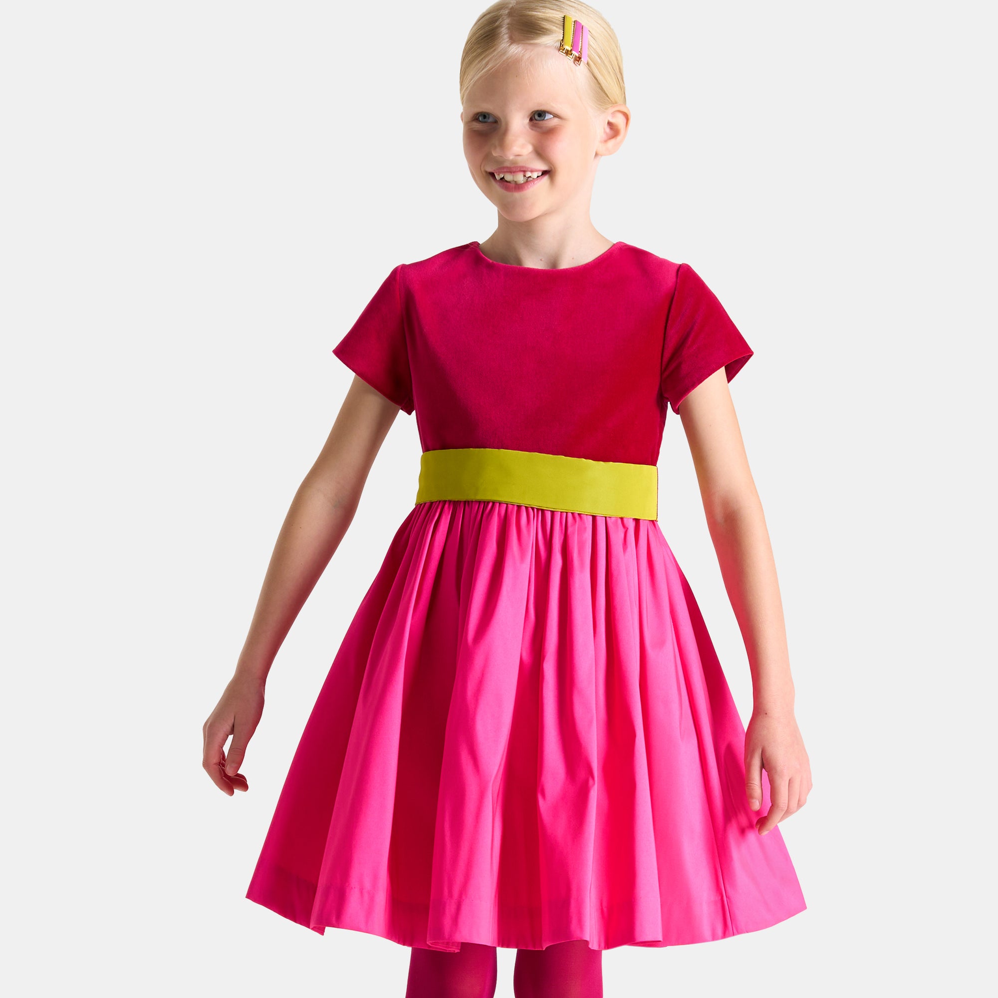 47 QTY / ROSE/MULTICO PAP ROBE MARYBELLE