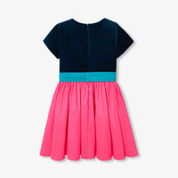 0 QTY / ROSE/BLEU PAP ROBE MARYBELLE