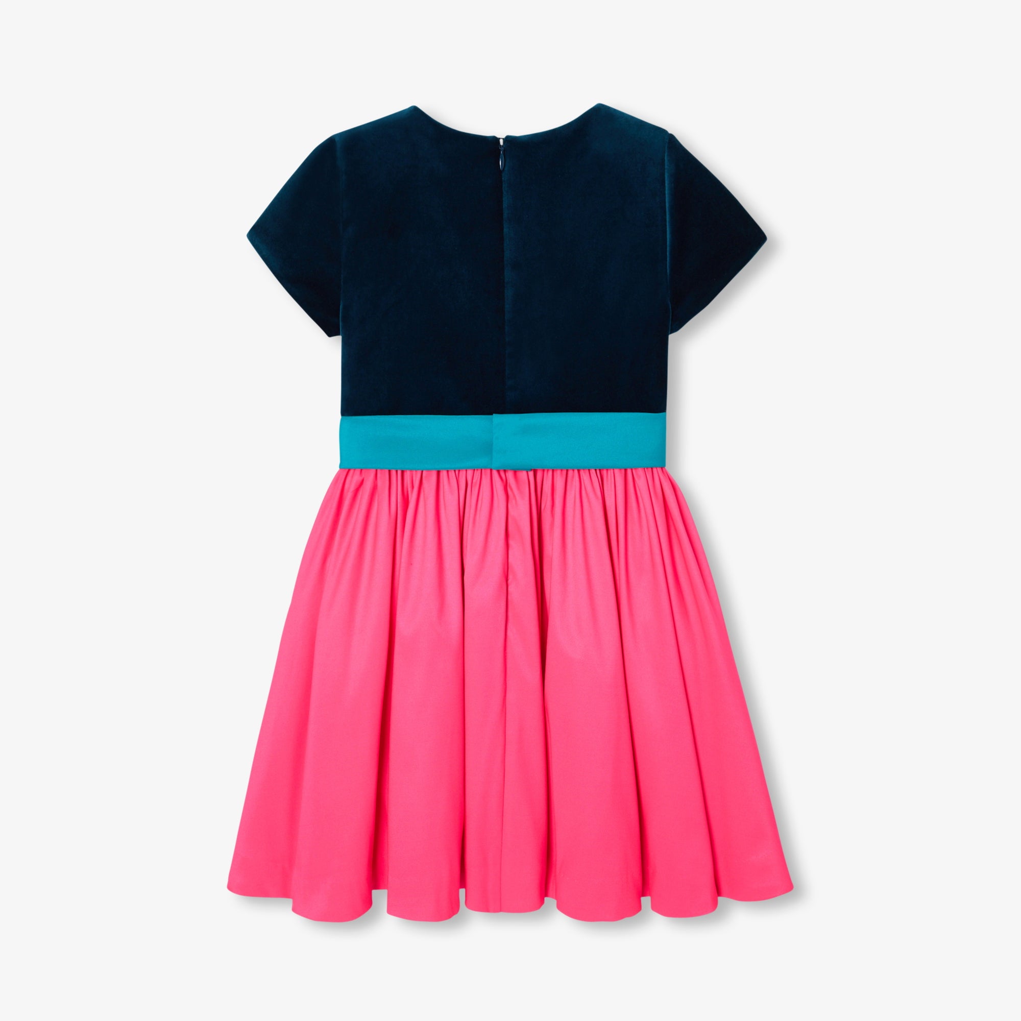 0 QTY / ROSE/BLEU PAP ROBE MARYBELLE