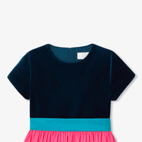0 QTY / ROSE/BLEU PAP ROBE MARYBELLE