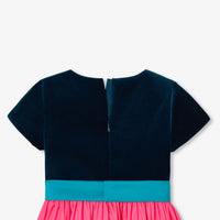 0 QTY / ROSE/BLEU PAP ROBE MARYBELLE
