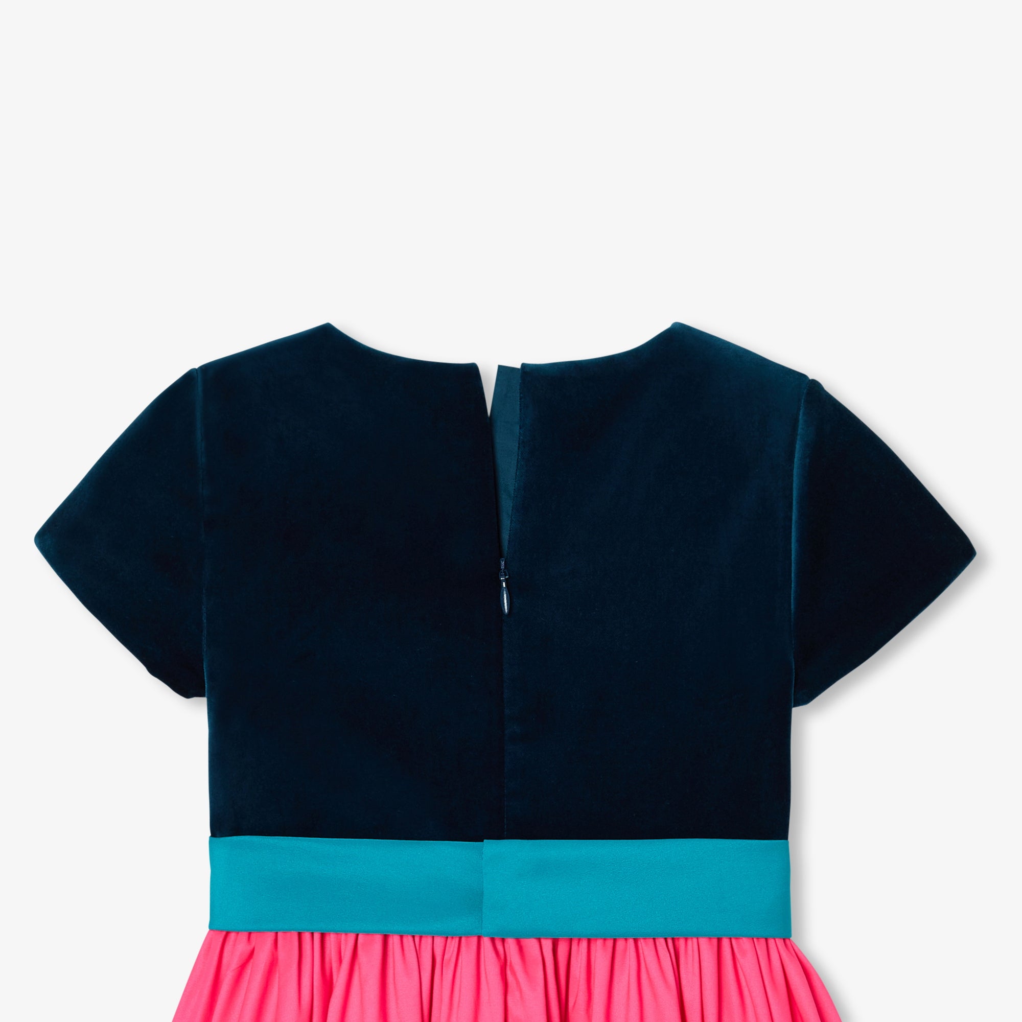 0 QTY / ROSE/BLEU PAP ROBE MARYBELLE